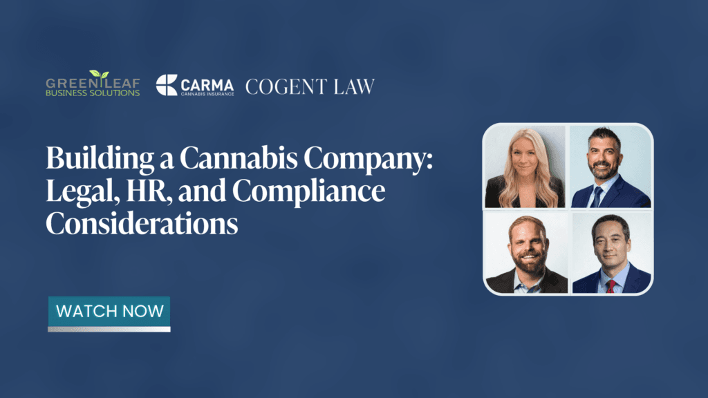 Building a Cannabis Company: Legal, HR, and Compliance Considerations